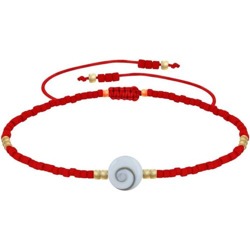 Eryi-- Bracelet Lien Oeil De Sainte Lucie Et Petites Perles Mates