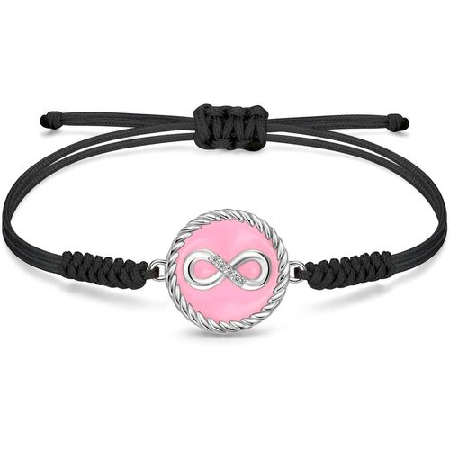 Eryi-Bracelet Corde Femme Original, Pendentif En Émail En Argent 925, Chaîne De Corde Réglable Faite À La Main, Cadeaux De Bijoux Pour Femme