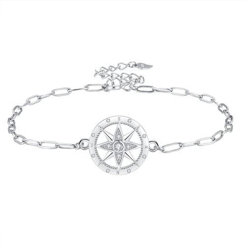 Eryi-Bracelet Femme Argent Sterling 925, Avec Zirconium Pour Femmes Epouse Cadeaux Originaux -Réglable(16cm+4)