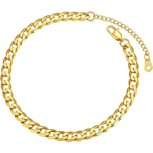 Eryi-Bracelet De Cheville Acier Inoxydable Pour Femme/Homme Chaîne De Pied À Maille Gourmette/Figaro/Spiga