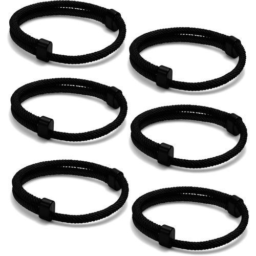 Eryi-Bracelet De Couple Aimant Personnalisé Gourmette : Lot De 2 Bracelet Gourmette Acier Inoxydable Pore Femmes Hommes Garçon Fille Meilleur Ami