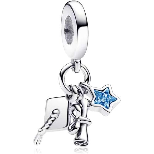 Eryi-Remise Des Diplômes 2025 Coeur Charm 925 Sterling Silver 5a Zirconia Pendentif Bracelet Collier Compatibilité Femme Bijoux Cadeau