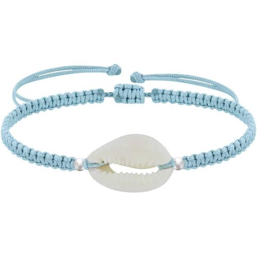 Eryi-- Bracelet Argent 925 Cauris Lien Tréssé