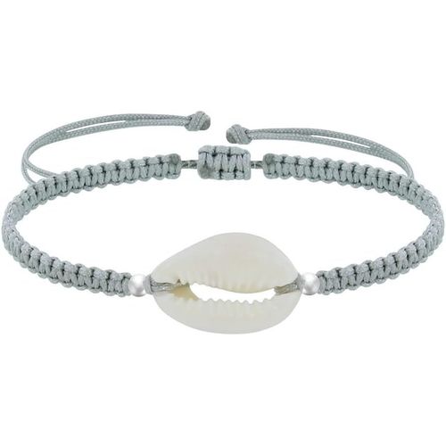 Eryi-- Bracelet Argent 925 Cauris Lien Tréssé