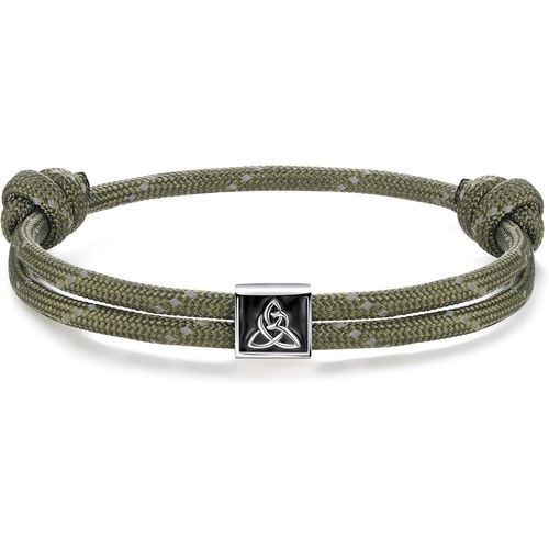 Eryi-Bracelet Nautique Homme Femme | Etoile De David Arbre De Vie Viking Celtique Argent 925 Paracorde Bracelet Réglable Pour Garçon | Surf Bijoux Yoga Amulette Cadeau