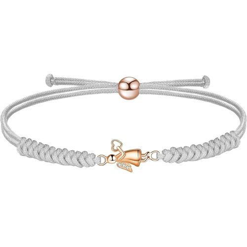 Eryi-Bracelet Corde Pour Femme, Bracelet Porte-Bonheur Réglable, Saint Valentin Anniversaire Anniversaire Graduation Cadeau Pour Petite Amie Femmes Filles