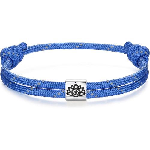 Eryi-Bracelet Nautique Homme Femme | Etoile De David Arbre De Vie Viking Celtique Argent 925 Paracorde Bracelet Réglable Pour Garçon | Surf Bijoux Yoga Amulette Cadeau