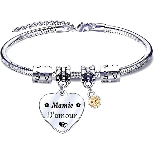 Eryi-Cadeau Mamie Bracelet Mamie Grand-Mère D'anniversaire Cadeau Fête Des Mères Pour Grand-Mère Cadeau De Mamie Grand-Mère Cadeau Fête Des Mères