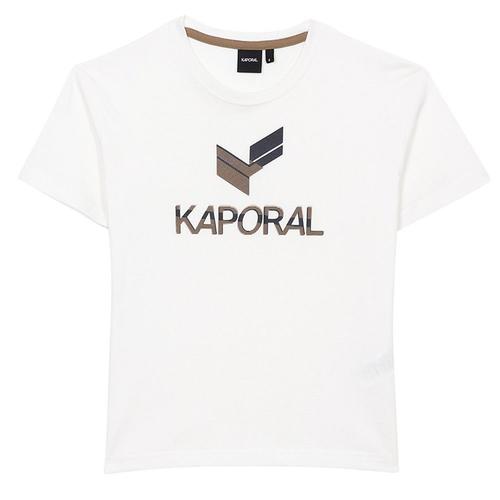 T-Shirt Blanc Garçon Kaporal Puck