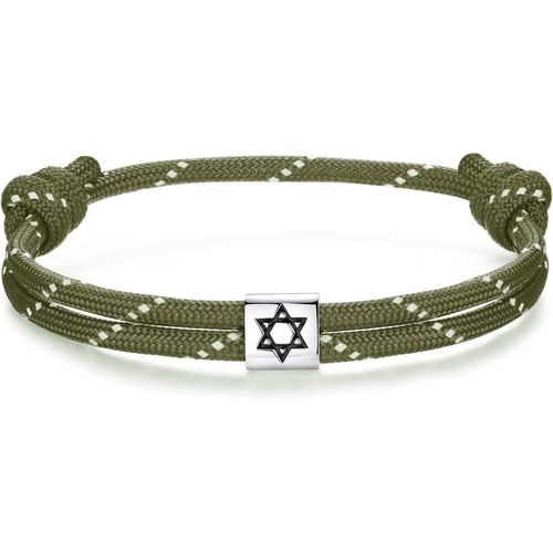 Eryi-Bracelet Nautique Homme Femme | Etoile De David Arbre De Vie Viking Celtique Argent 925 Paracorde Bracelet Réglable Pour Garçon | Surf Bijoux Yoga Amulette Cadeau