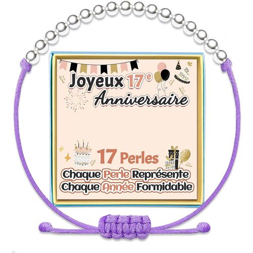 ERYI-Anniversaire Bracelets Cadeau D'Anniversaire 5 6 7 8 9 10 11 12 13 14 15 16 17 18 19 20 21 Ans Fille Cadeaux Pour Femme Bracelet Anniversaire Original Idee Argent Bijoux Unique Petit-Fille Niece