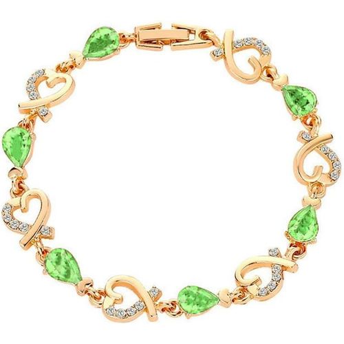 Eryi-Bracelet Femme Amour Bracelet Zircone Cristal Bracelet Élégant Sophistiqué Ajustable Bijoux Anniversaire Cadeau Pour Fille Meilleurs Amis