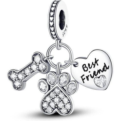 Eryi-Charmes Animaux Personnages Vie Pour Bracelets - Charms De Perles Ajourées En Argent Sterling 925, Charmes De Coeur D'amour Pour Bracelets Et Colliers Pour Femmes Filles