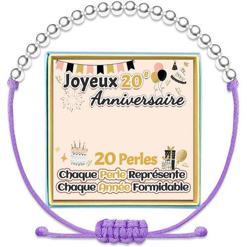 ERYI-Anniversaire Bracelets Cadeau D'Anniversaire 5 6 7 8 9 10 11 12 13 14 15 16 17 18 19 20 21 Ans Fille Cadeaux Pour Femme Bracelet Anniversaire Original Idee Argent Bijoux Unique Petit-Fille Niece