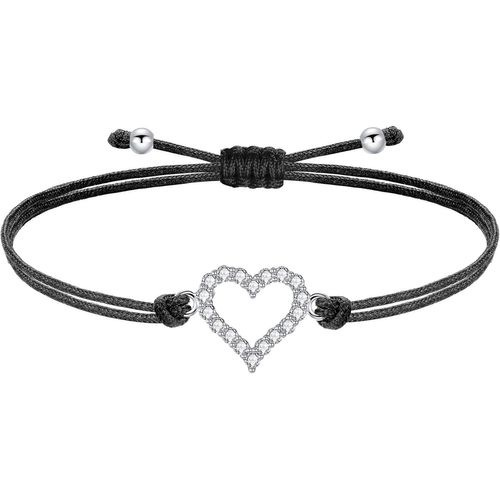 Eryi-Bracelet Cordon Filigrane Argent 925 Infini Amour Coeur Arbre De Vie Bracelet Pour Fille Femme Ado Réglable, Anniversaire Journée Enfants Bijoux