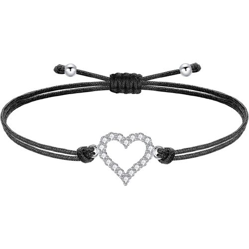 Eryi-Bracelet Cordon Filigrane Argent 925 Infini Amour Coeur Arbre De Vie Bracelet Pour Fille Femme Ado Réglable, Anniversaire Journée Enfants Bijoux