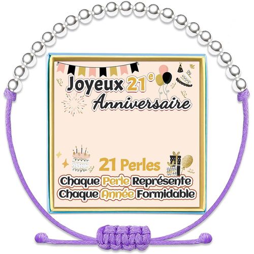 ERYI-Anniversaire Bracelets Cadeau D'Anniversaire 5 6 7 8 9 10 11 12 13 14 15 16 17 18 19 20 21 Ans Fille Cadeaux Pour Femme Bracelet Anniversaire Original Idee Argent Bijoux Unique Petit-Fille Niece