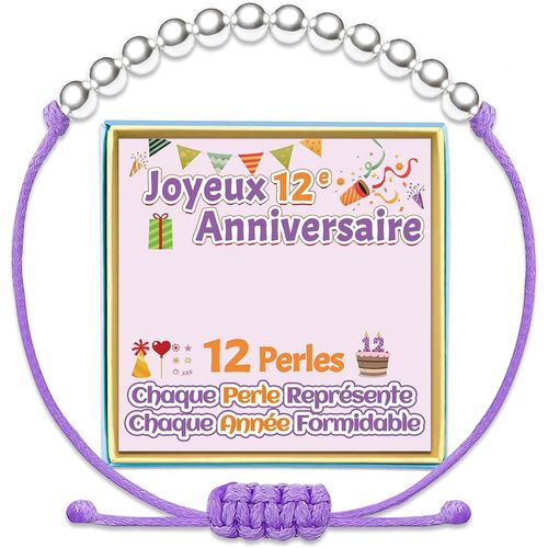 ERYI-Anniversaire Bracelets Cadeau D'Anniversaire 5 6 7 8 9 10 11 12 13 14 15 16 17 18 19 20 21 Ans Fille Cadeaux Pour Femme Bracelet Anniversaire Original Idee Argent Bijoux Unique Petit-Fille Niece