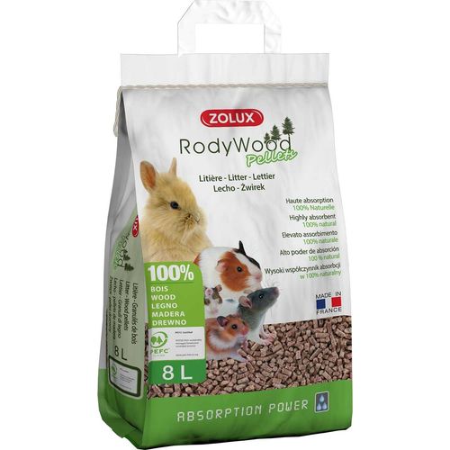 Litière Granulés De Bois Rodywood 8 Litres