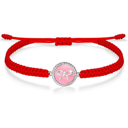 Eryi-Bracelet Cordon Filigrane Argent 925 Infini Amour Coeur Arbre De Vie Bracelet Pour Fille Femme Ado Réglable, Anniversaire Journée Enfants Bijoux