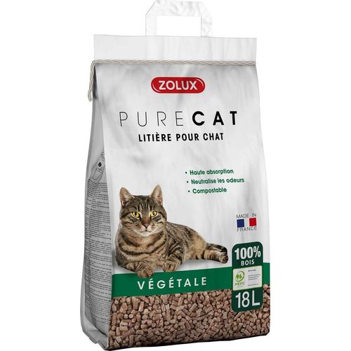 Litière Granulés De Bois Purecat 18 Litres