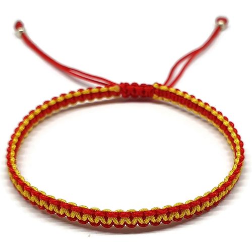 Eryi-- Bracelet Macrame - Kabbalah De Fil Avec 2 Couleurs, Amulette, Protection Mauvais ?il, Bonne Chance, Good Luck
