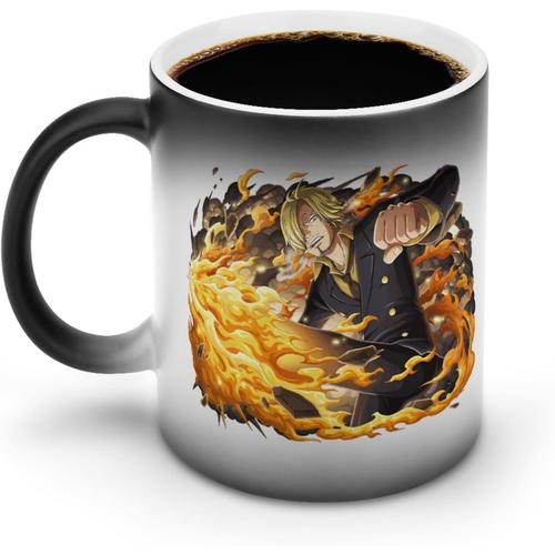 Tasse One Piece Sanji dessin animé tasse à café tasse à thé en céramique  tasse à cacao grande capacité unisexe cadeau créatif personnalisé 330 ml