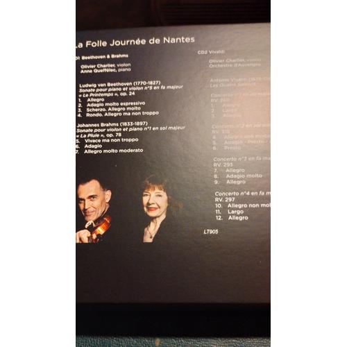 Collection Cic 2016 Orchestre D'auvergne Exils Ophélie Gaillard Festival De Pâques D'aix En Provence La Folle Journée De Nantes Victoires De La Musique Classique Brahms Fauré Beethoven Tchaïkovsky