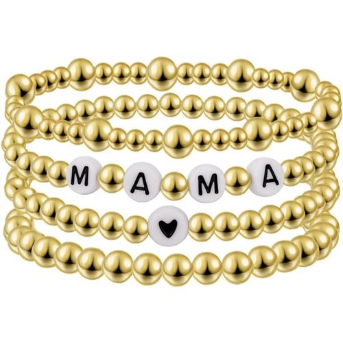 Eryi-Bracelets Empilables, Bracelets De Perles Bracelet De Poignet Chaînes De Poignet Et Bracelet Élégants De Tailles Différentes, Bijoux De Mains Pour Femmes