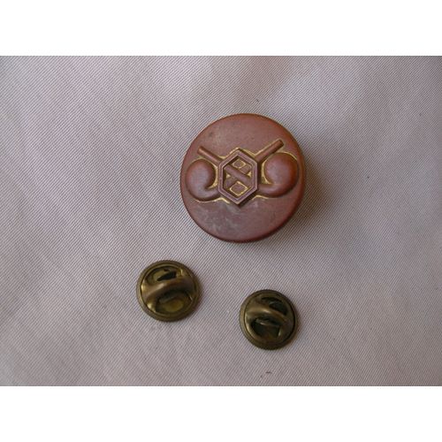Ww2/Postwar Us Collar Insigne De Col Américain " Chemical Department " Type 5 Domar G-1 1943/1971