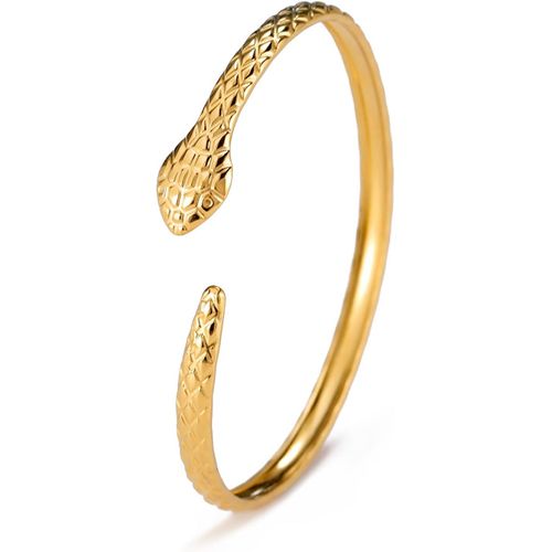 Eryi-Bracelet Serpent Pour Femme En Acier Inoxydable Vintage Chic Ouvert