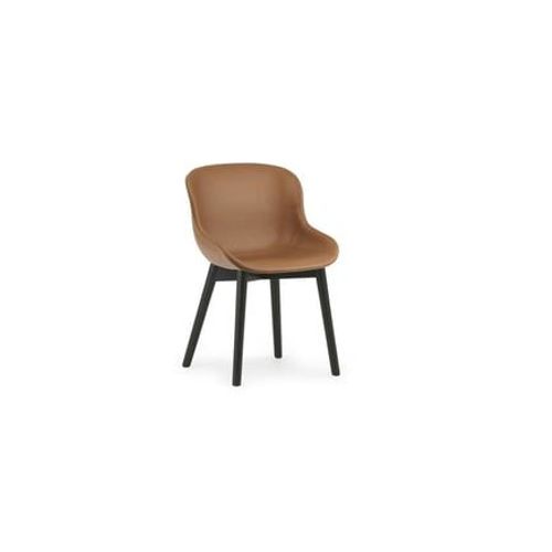 Normann Copenhagen - Chaise Entièrement Rembourrée Hyg - Cuir Ultra - Noir - Marron