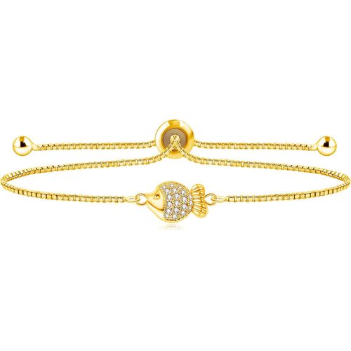 Eryi-Bracelet Fashion Cute Organisme Marin Tortue - Bracelet Ajustable Avec Fermoir À Bolo Et Chaîne En Boîte Pour Femme, Fille, Meilleure Amie