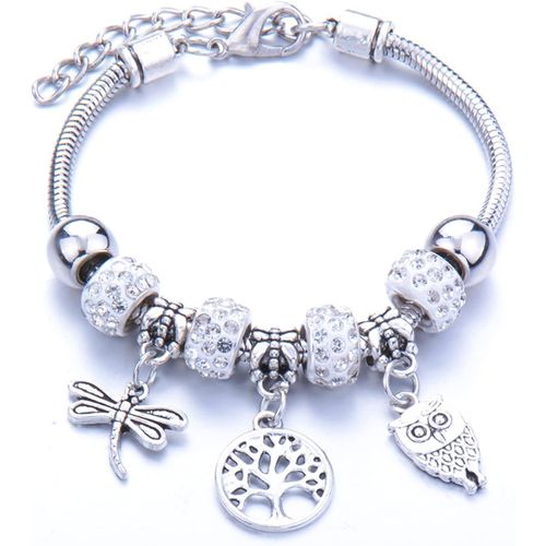 Eryi-Bracelets Femme Arbre De Vie Pendentifs Réglable Argent Bracelet Acier Inoxydable Bijoux Cadeau Anniversaire Fête Des Mères Cadeaux Pour Elle