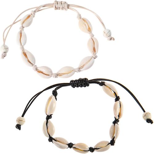 Eryi-Collier De Coquillages Ajustable Style Plage Hawaïenne, Bracelet De Coquillages,Bijoux De Plage D'été Pour Femmes Et Filles