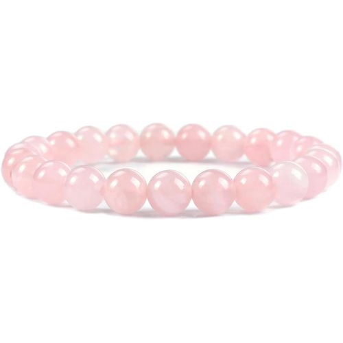Eryi-Joyas Minerales Bracelet En Pierres Naturelles 100% Authentiques - Perles Élastiques - Confort Et Élégance | Fil Coréen Et Écrin À Bijou Inclus