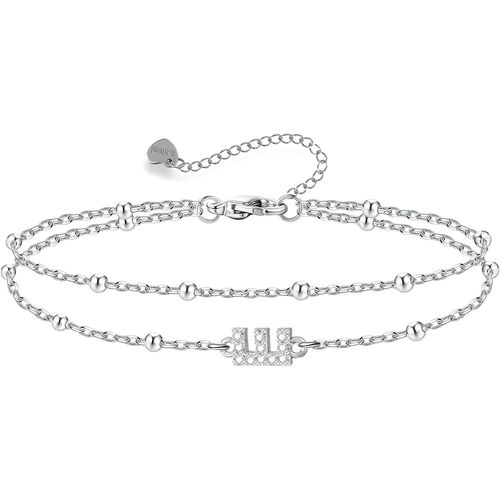 Eryi-Bracelet Pour Femme Chaîne Initiaux Amitié A - Z Bracelet Réglable Bracelets En Pour Famille S?ur Amie Cadeaux Noël Anniversaire Fête Des Mères