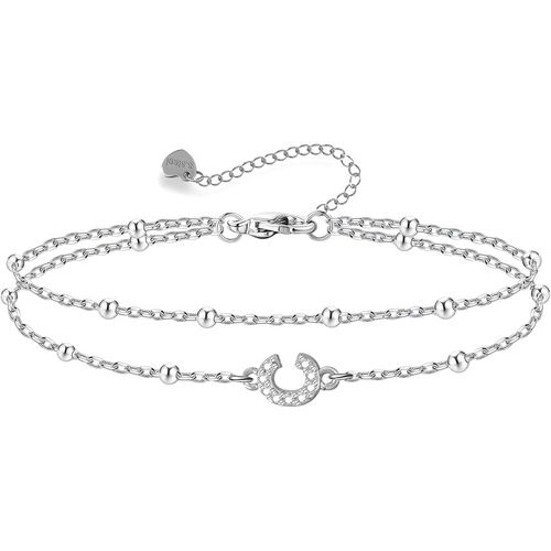 Eryi-Bracelet Pour Femme Chaîne Initiaux Amitié A - Z Bracelet Réglable Bracelets En Pour Famille S?ur Amie Cadeaux Noël Anniversaire Fête Des Mères