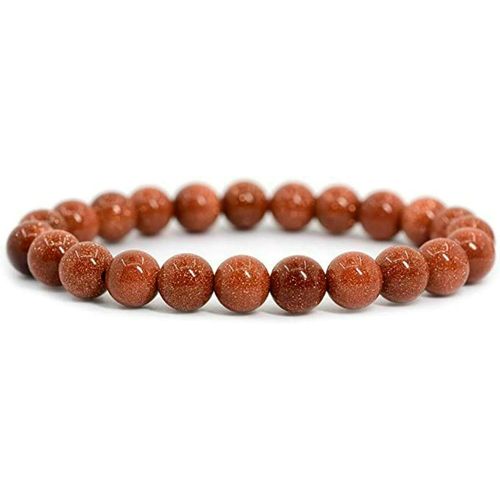 Eryi-Joyas Minerales Bracelet En Pierres Naturelles 100% Authentiques - Perles Élastiques - Confort Et Élégance | Fil Coréen Et Écrin À Bijou Inclus