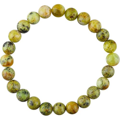 Eryi-Joyas Minerales Bracelet En Pierres Naturelles 100% Authentiques - Perles Élastiques - Confort Et Élégance | Fil Coréen Et Écrin À Bijou Inclus