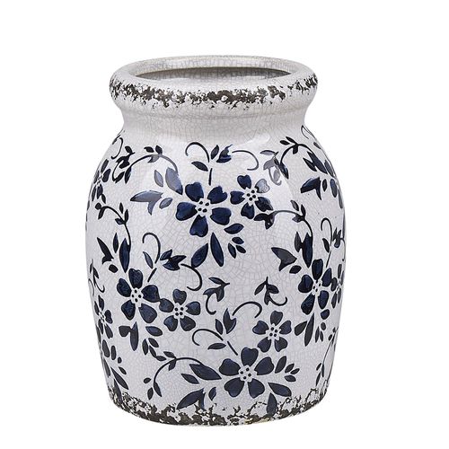 Grès Vase à fleurs 18 cm Bleu AMIDA