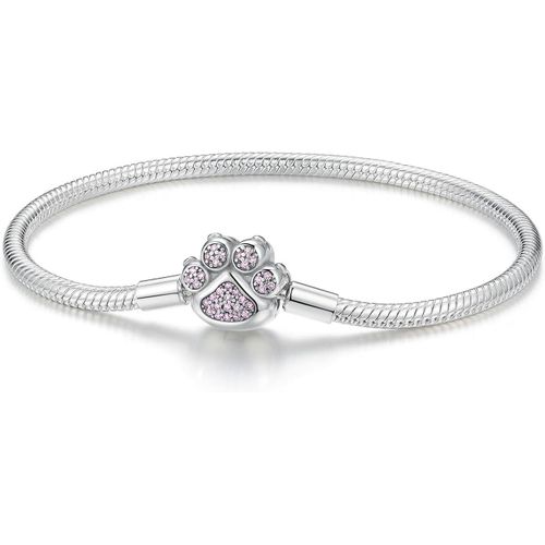 Eryi-Bracelet Pour Femme En Bracelet À Maille Serpent Avec Fermoir En Forme De C?ur En Argent Sterling 925 Meilleurs Cadeaux Pour Les Filles