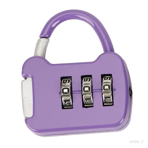 Cadenas extérieur de serrure de combinaison de 3 chiffres pour violet