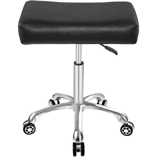 Tabouret Pivotant Et Réglable Pour Massage, Bureau, Tatouage, Cuisine, Travail - Tabouret Hydraulique Robuste Avec Roulettes (Noir)