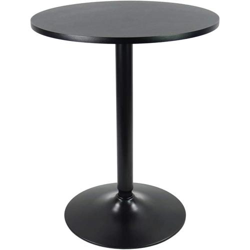 Table De Bar Ronde Table De Bistrot Table De Bar Table D'appoint Noir Taille: 74cm