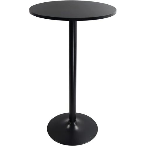 Table De Bar Ronde Table De Bistrot Table De Bar Table D'appoint Noir Taille: 106cm