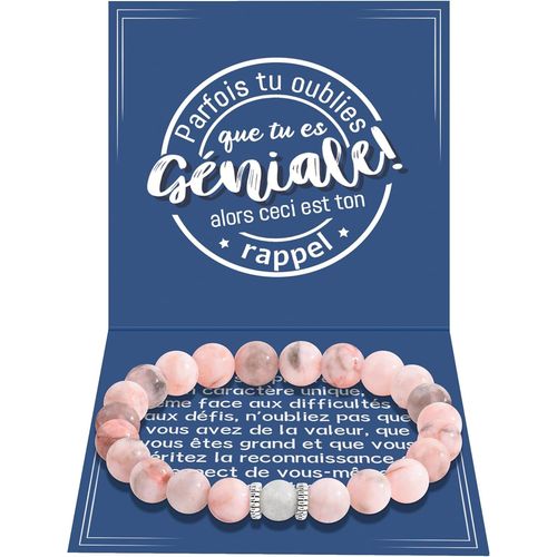 Eryi-Cadeau Femme,Bracelet Pierre Naturelle Femme,Bracelet Personnalisé Femme,Cadeau Femme Anniversaire,Cadeau Noel Femme,Cadeau Pour Maman,Collegue,Petites,Amie,Soeur,Grands-Mères