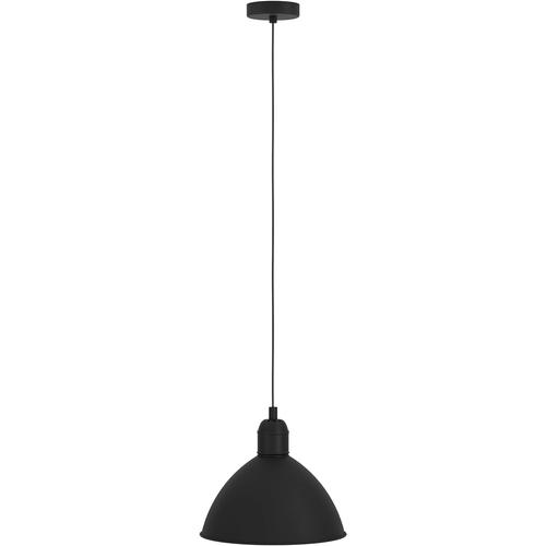 Suspension Luminaire, Lustre Rond Pour Salon Et Salle À Manger, Lampe De Plafond Suspendue En Métal Noir Et Blanc, Douille E27, Ø 30,5 Cm