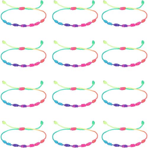 Eryi-Lot De 12 Bracelets À Cordon Rouge, Réglable, 7 N?uds, Bracelet De Protection, Bracelet Porte-Bonheur Tressé, Amulette, Bracelet De Cheville Pour La Protection, La Bénédiction, L'amitié, Les