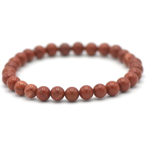 Eryi-Bracelet Pierre Naturelle | Perle Ronde 6 Mm | Création Artisanale Française|Femme Homme Mixte | Plus De 60 Choix